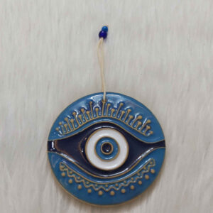Cheshm Nazar Keramische Muurhanger Amulet Model Rond
