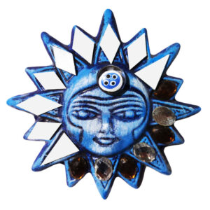 Decoratieve Perzische Keramische Muurhanger Amulet Model Ster