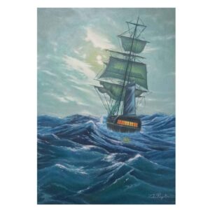 Origineel realistisch schilderij – Olie op doek, zee