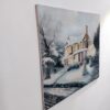 Origineel realistisch schilderij – Olie op doek, winter door Ebrahim Shirian