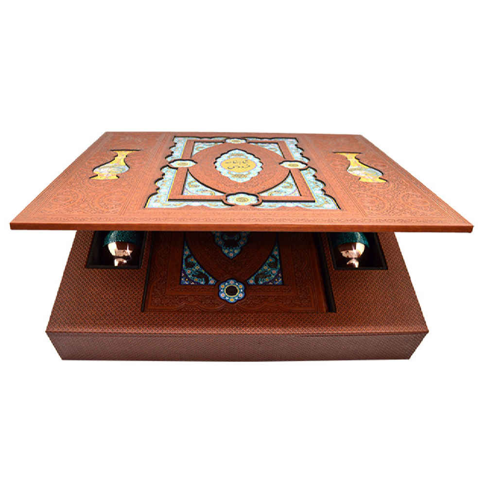 Luxe Perzische Cadeauset – Minakari Vazen en Shahnameh