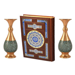 Luxe Perzische Cadeauset – Minakari Vazen en de Koran