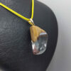 Hout-en-hars ketting handgemaakt artistiek gedurfd model Leili
