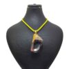 Hout-en-hars ketting handgemaakt artistiek gedurfd model Leili