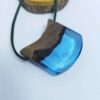 Hout-en-hars ketting handgemaakt artistiek gedurfd model Ocean