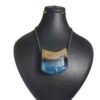 Hout-en-hars ketting handgemaakt artistiek gedurfd model Ocean