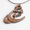 Perzische houten ketting – artistieke Eshgh kalligrafie