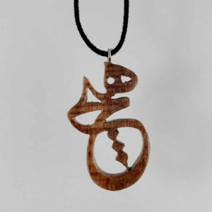Perzische houten ketting – artistieke Hich kalligrafie