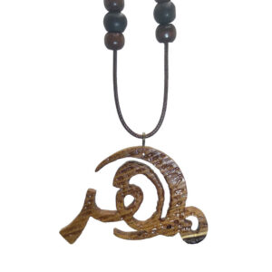 Perzische houten ketting – artistieke Mehr kalligrafie