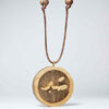 Perzische houten ketting – artistieke Sabr kalligrafie