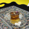 Etnisch houten dienblad Farsh - Elegant dienblad met Iraanse patronen