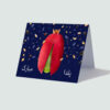 Yalda Mobarak felicitatiekaart – Granaatappel Navy Blauw