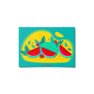 Yalda felicitatiekaart – Watermeloen Groen