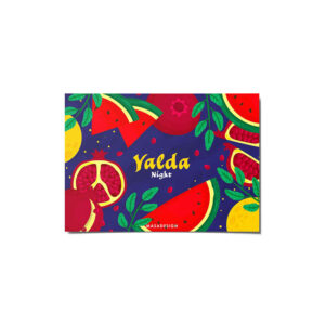 Yalda felicitatiekaart – Watermeloen Blauw
