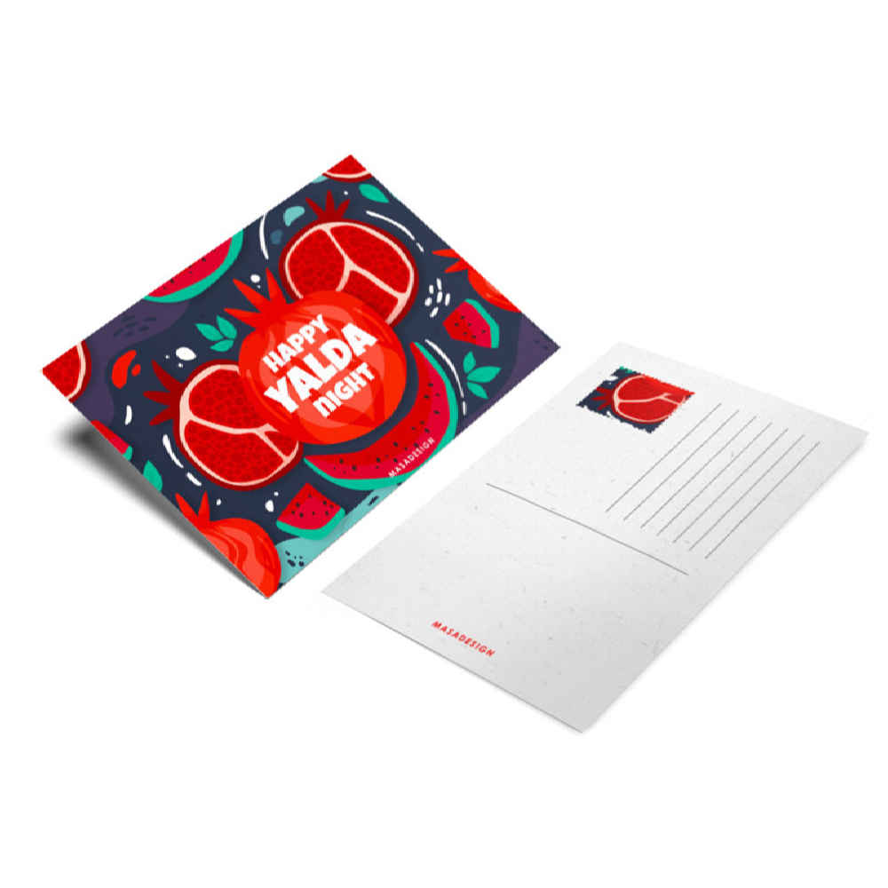 Happy Yalda felicitatiekaart – Chelle-nachtviering