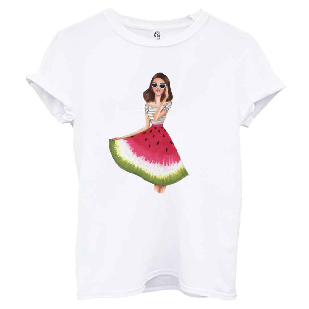 Yalda T-shirt Watermeloen – Model 9621367 (Wit)