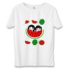Yalda T-shirt Watermelon – Wit Korte Mouwen