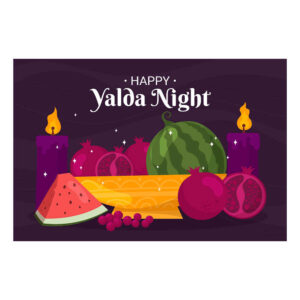 Yalda wandbanner 3986909 – Purper Winterdesign