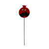 Vilt Yalda Taarttoppers – Set van 6 Rode Feestdecoraties