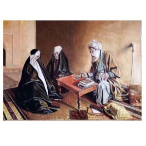 Originele realisme tekening – pastel op karton, Waarzegger