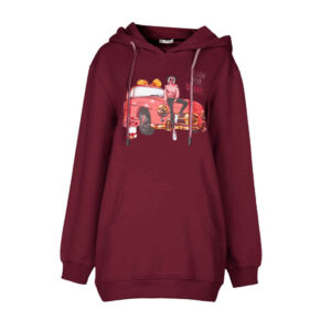 Katoenen Dames Hoodie Model 51604