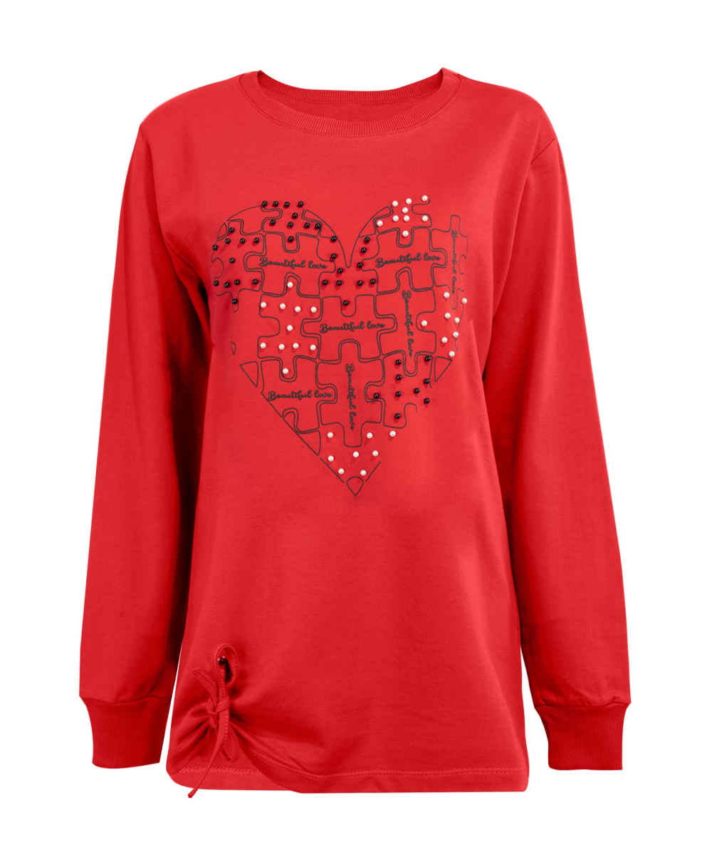 Dameskatoenen sweatshirt model 83931