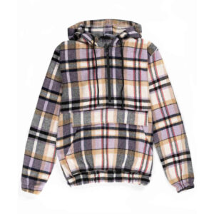 Geruite Katoenen Dames Hoodie Model 58790
