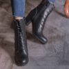 Enkellaagse Leren Enkellaarzen voor Vrouwen – Model 114