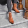Enkellaagse Leren Enkellaarzen voor Vrouwen – Model 115