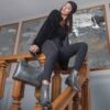 Enkellaagse Leren Enkellaarzen voor Vrouwen – Model 115