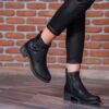 Enkellaagse Leren Enkellaarzen voor Vrouwen – Model A175