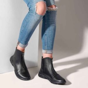 Enkellaagse Leren Enkellaarzen voor Vrouwen – Model A216