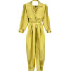 Modieuze Grijze Jumpsuit met Zijriem – Model Maya