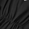 Zwarte damesjumpsuit met zijriem Tina