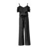Modieuze Zwarte Jumpsuit met Wijde Pijp – Model Ziboo