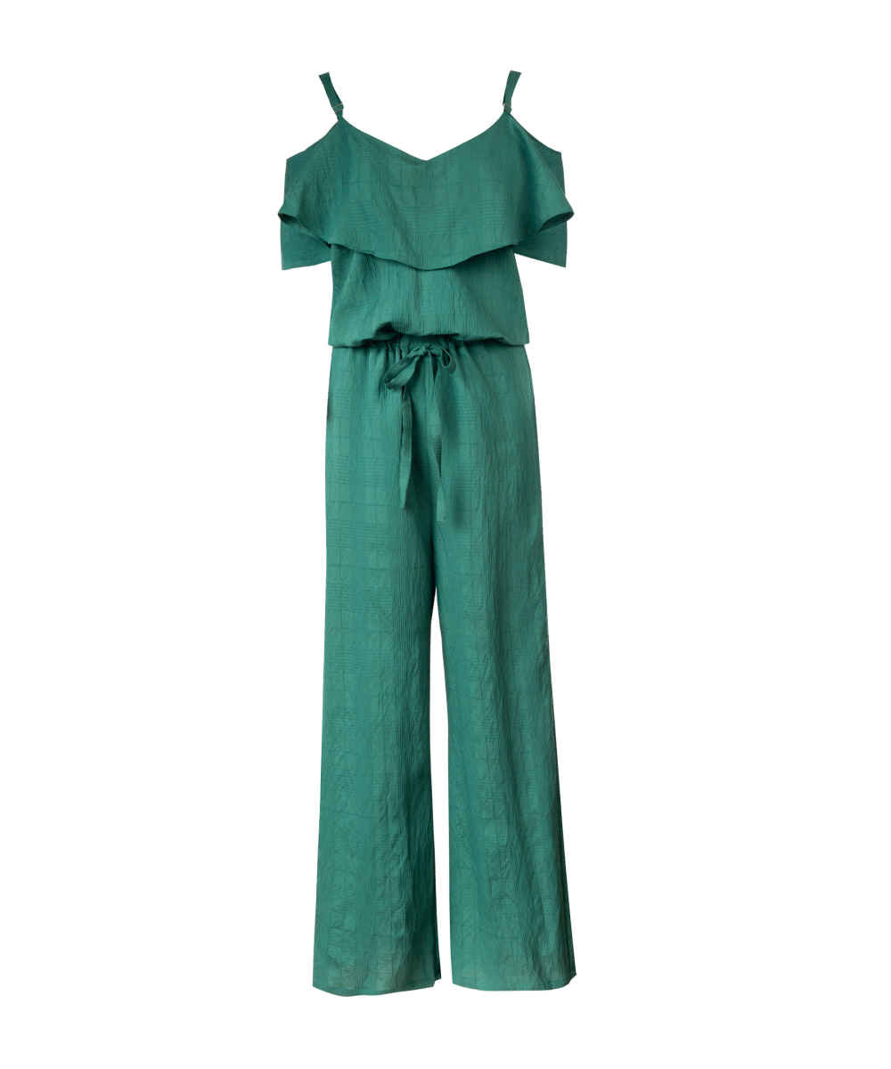 Modieuze Zwarte Jumpsuit met Wijde Pijp – Model Ziboo