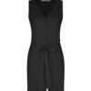 Dames jumpsuit – roze overall met korte pijp en zijriem Elaheh