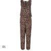 Bloemenjumpsuit met zijriem voor dames Bita
