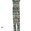 Bloemenjumpsuit met zijriem voor dames Bita