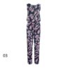 Bloemenjumpsuit met zijriem voor dames Bita
