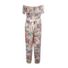 Bloemenjumpsuit met zijriem voor dames Laya