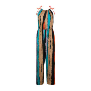 Gestreepte jumpsuit voor dames met wijde pijpen Hila