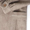 Dubbelrijige wollen overjas voor dames – Bruin