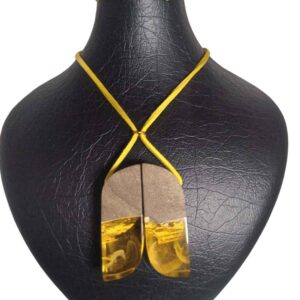 Hout-en-Hars Ketting Handgemaakt – Model Kooh