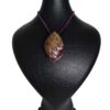 Hout-en-hars ketting handgemaakt artistiek gedurfd model Mountain