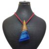 Hout-en-hars ketting handgemaakt artistiek gedurfd model Tiara