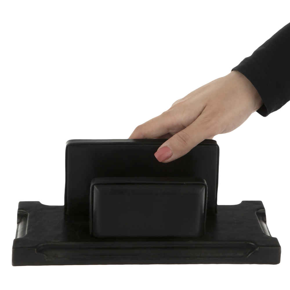 10-delige Zwarte Leren Bureau Organizer Accessoireset