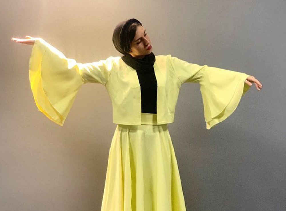 Sema Dansrok & Kostuum Set voor Vrouwen – Geel Vloeiend
