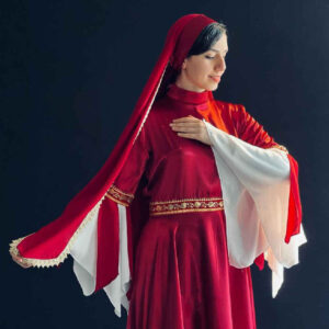 Sufi Dansjurk Set voor Vrouwen – Rood Klassiek