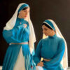Sama Dansjurk Set voor Vrouwen – Blauw Vloeiend